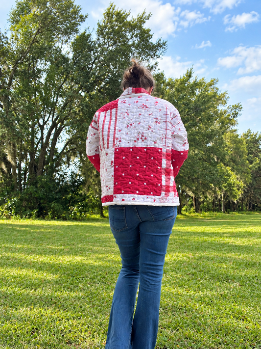 The Sweetheart- Quilt Coat- Small