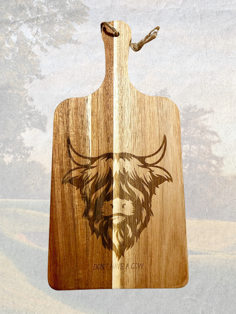 Acacia Wood Cutting Board 15x7 inch with Engraving