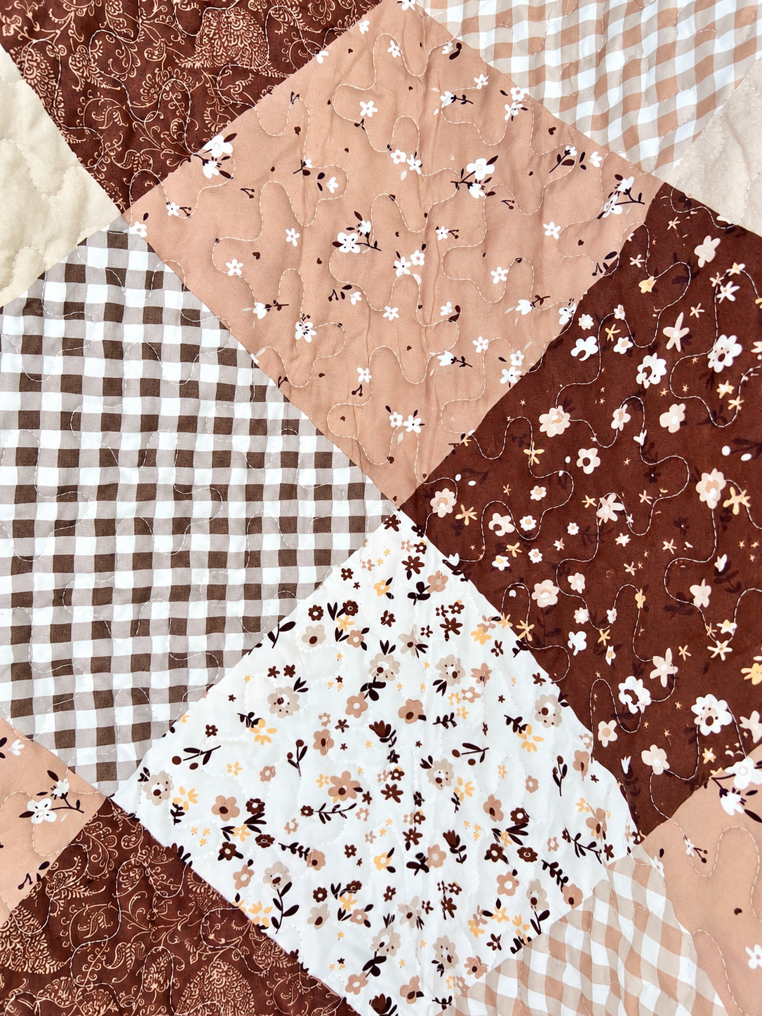 The Mocha- Quilt Coat- Large