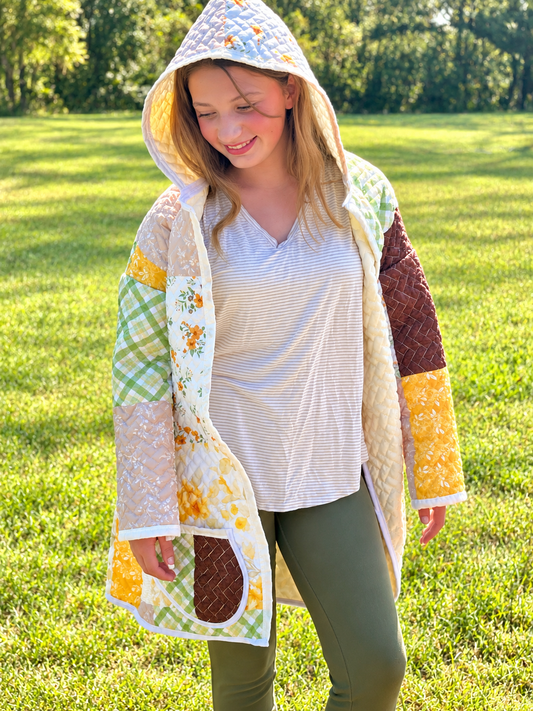 The Sunflower- Quilt Coat- Small
