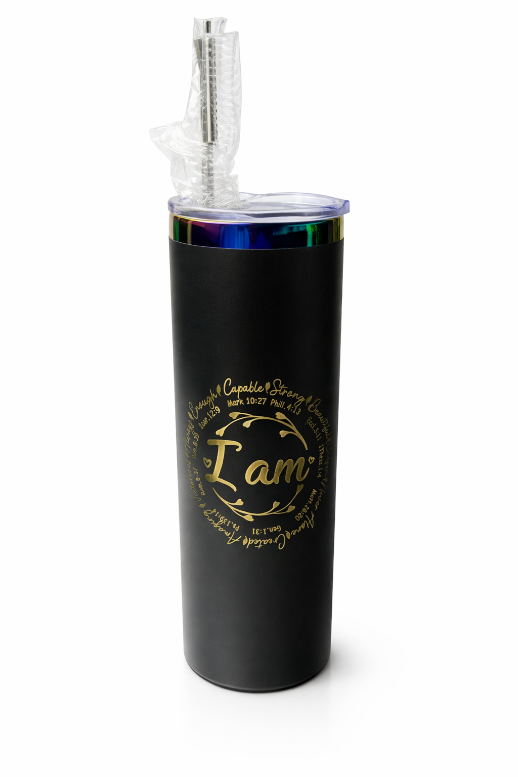 20oz Iridescent Wrapped Tumbler