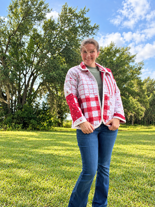 The Sweetheart- Quilt Coat- Small