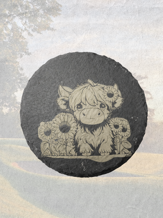 Slate Coasters- Engraved with Your Image